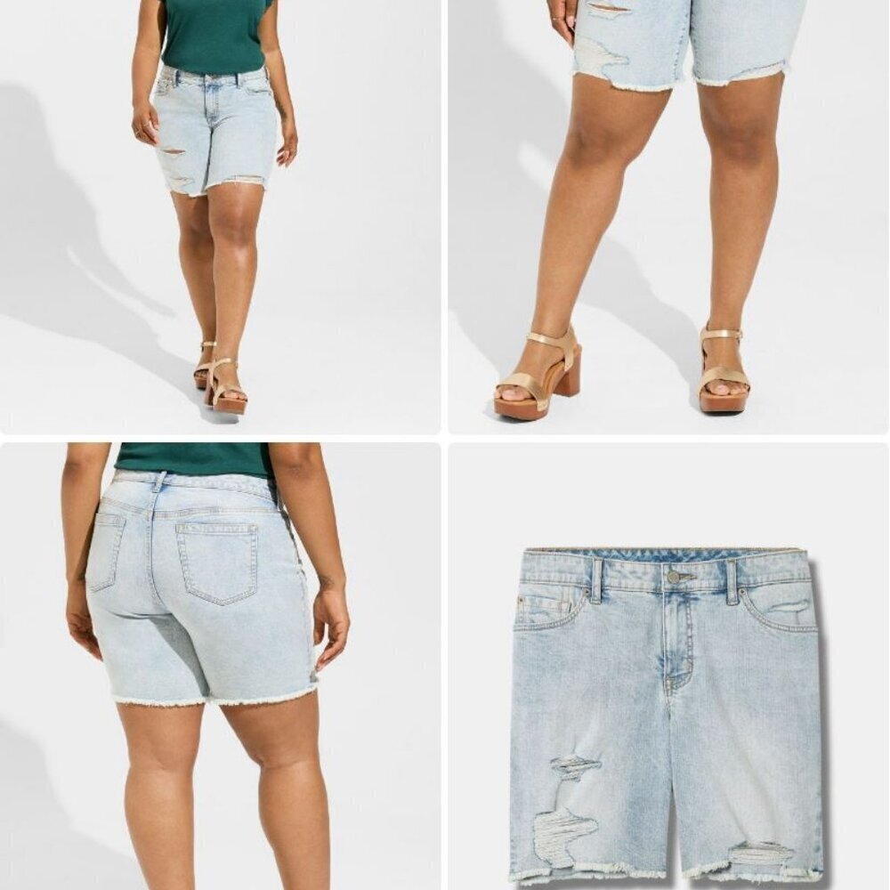 Bermuda Boyfriend Vintage Stretch Mid-Rise Short